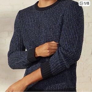 Billy Reid 100% Alpaca Men's Navy Blue Sweater Size L